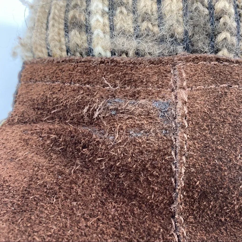 Naturalizer Kenning wedge bootie suede & knit 7.5